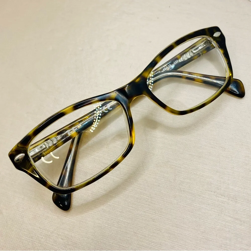EUC Ray Ban Dark Havana RB 1550 Butterfly Shaped RX Eyeglasses